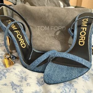 Tom Ford Denim Blue Heels